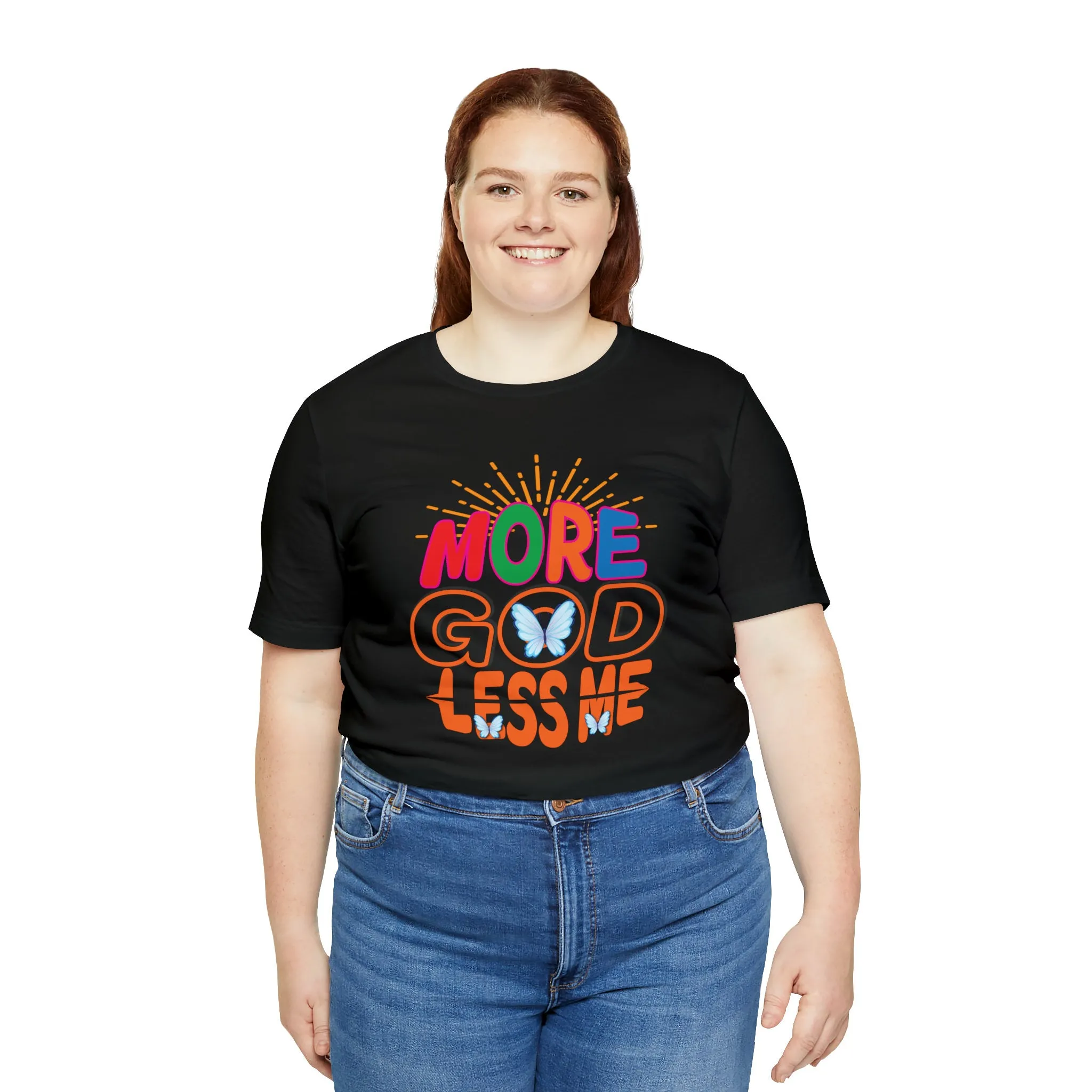 More God Less me Tees | M23 T-shirt Designs | Designer Shirts | Graphic Apparel | Men of God t-shirts.