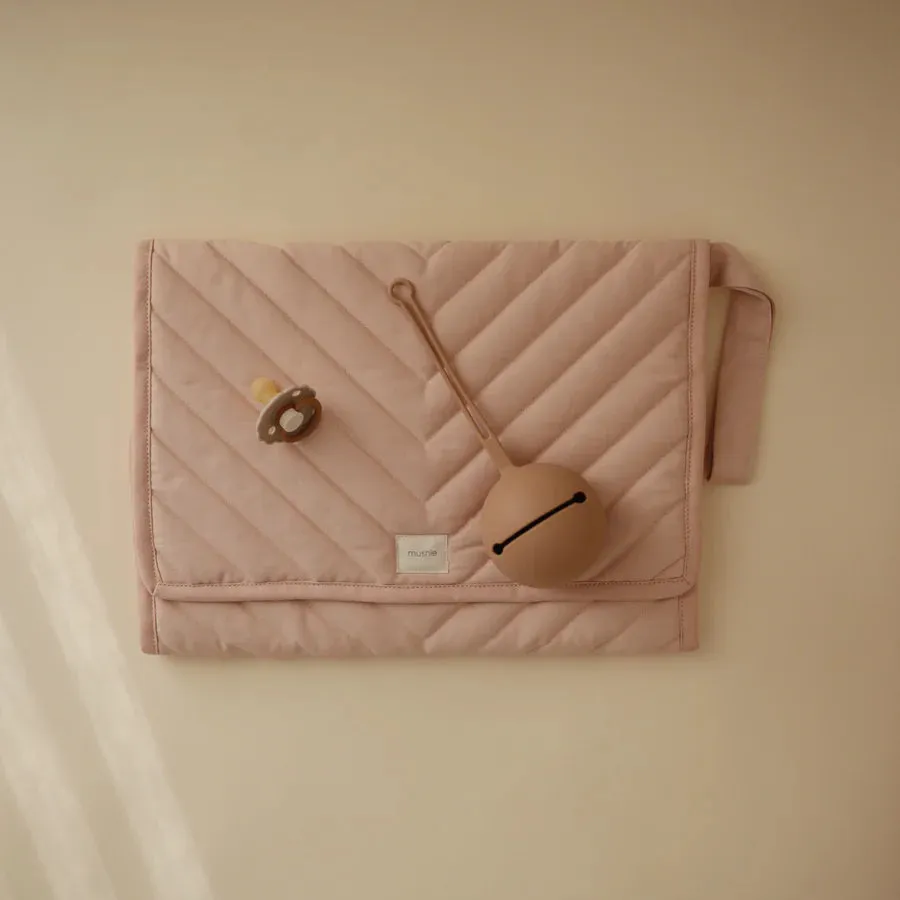 Mushie - Portable Changing Pad - Blush