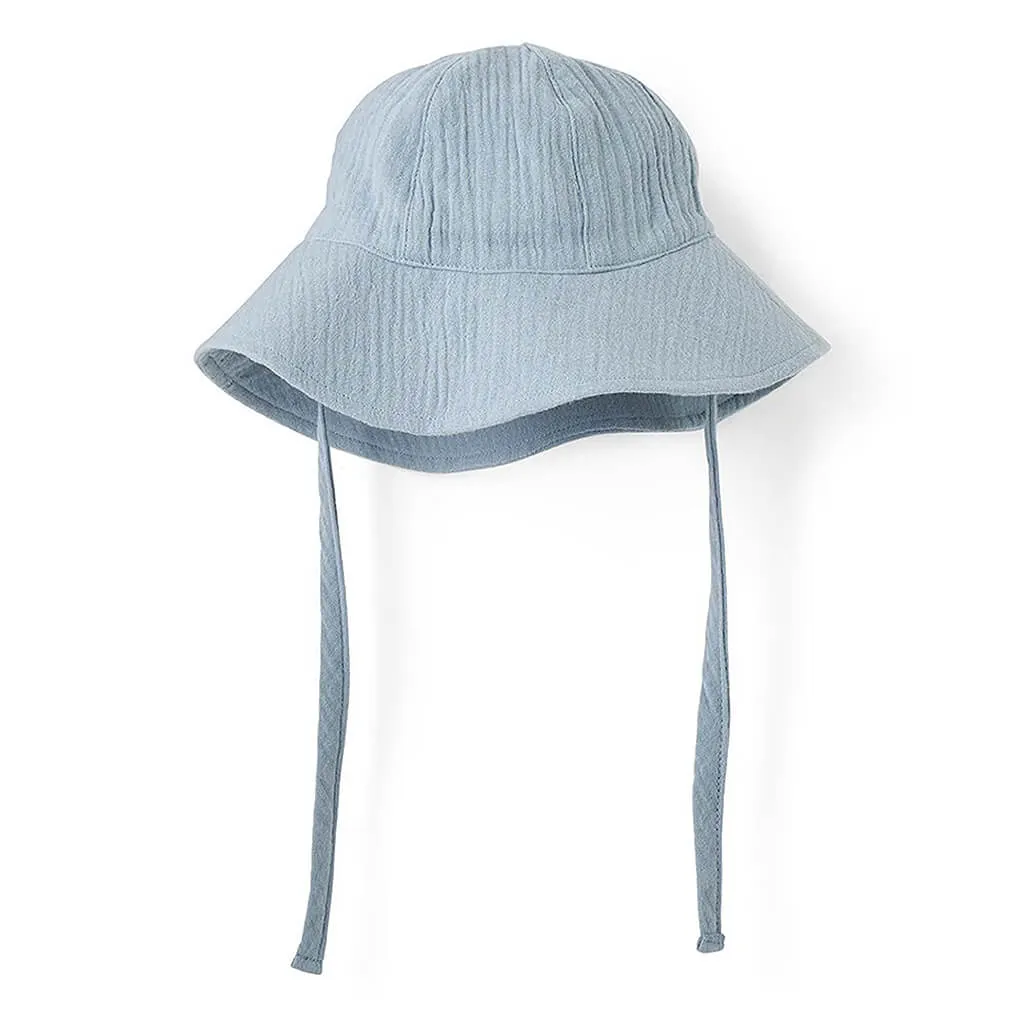 Muslin Sun Hat Stone Blue