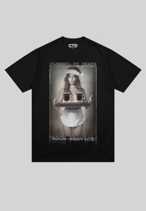 MY FESTIVE TIPPLE T-SHIRT JET BLACK