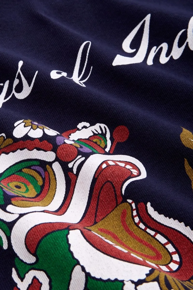 Nezer L/S T-Shirt | Navy Dragon