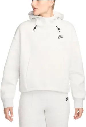 Nike Sportswear Tech Fleece Women's Oversized Hoodie (FV6322-013, Light Grey/Heather/Black)