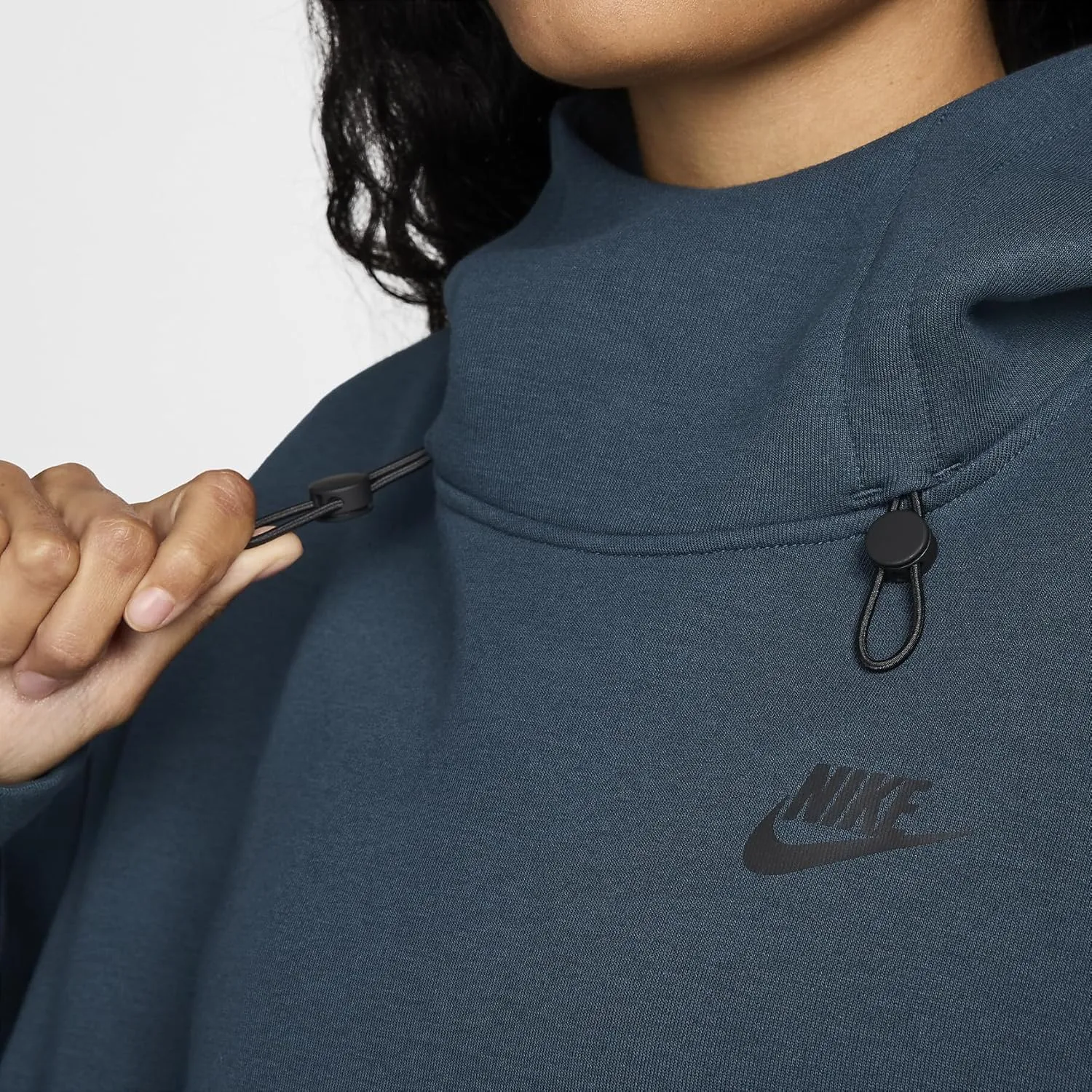 Nike Sportswear Tech Fleece Women's Oversized Hoodie (FV6322-478, Armory Navy/Black)