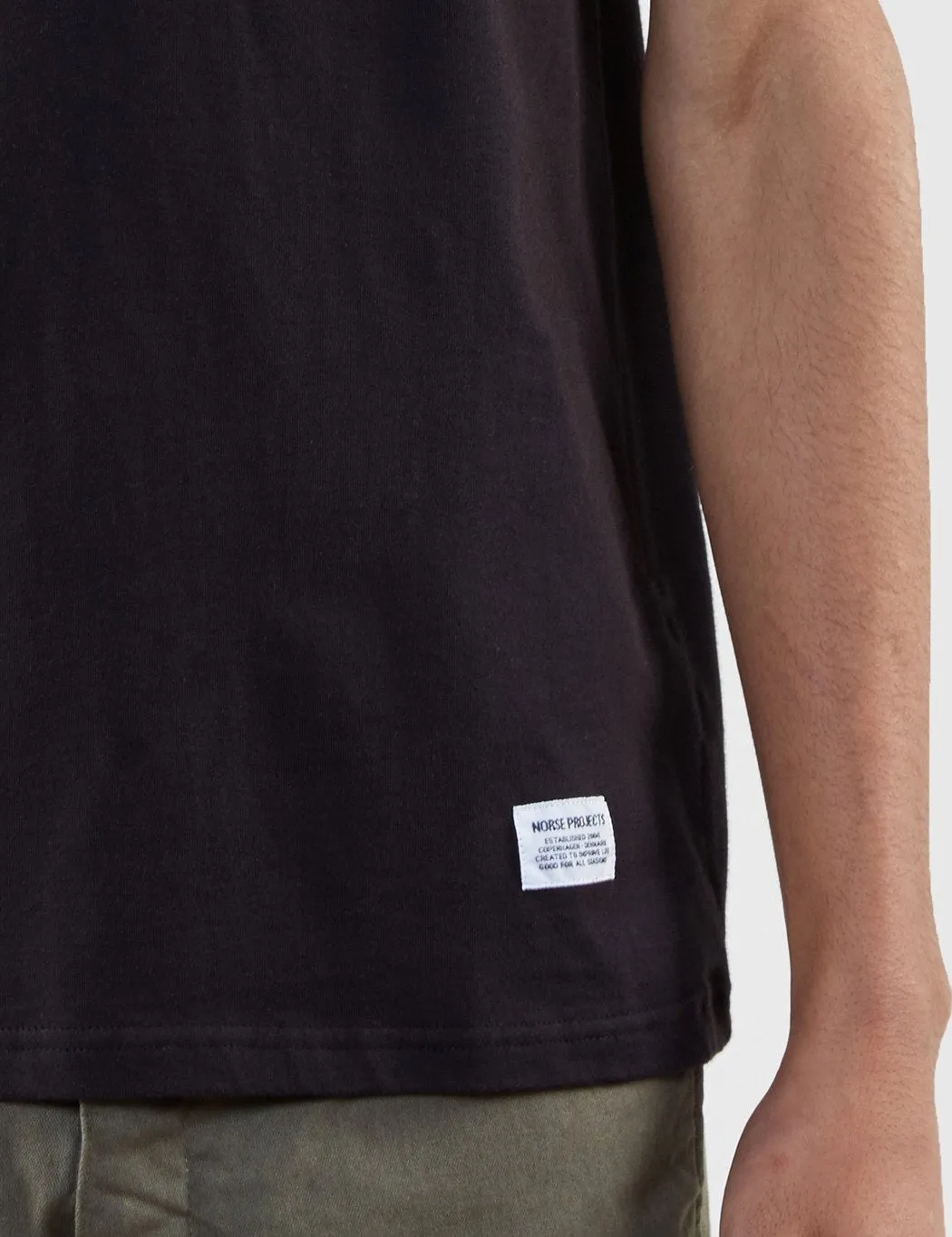 Norse Projects Niels Basic Short Sleeve T-Shirt - Black