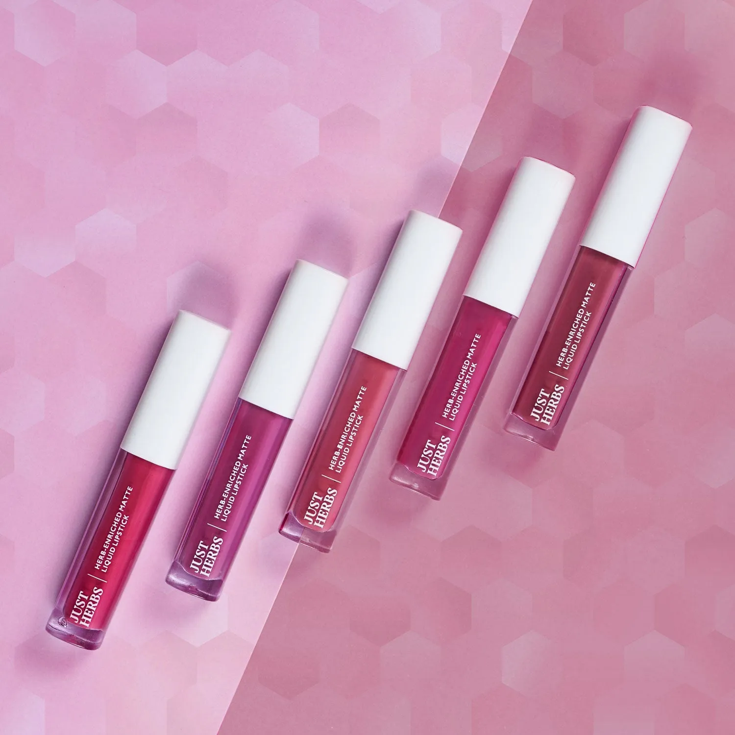 Nudes And Browns: Full-Size Herb Enriched Matte Liquid Lipstick Kit - Set of 5