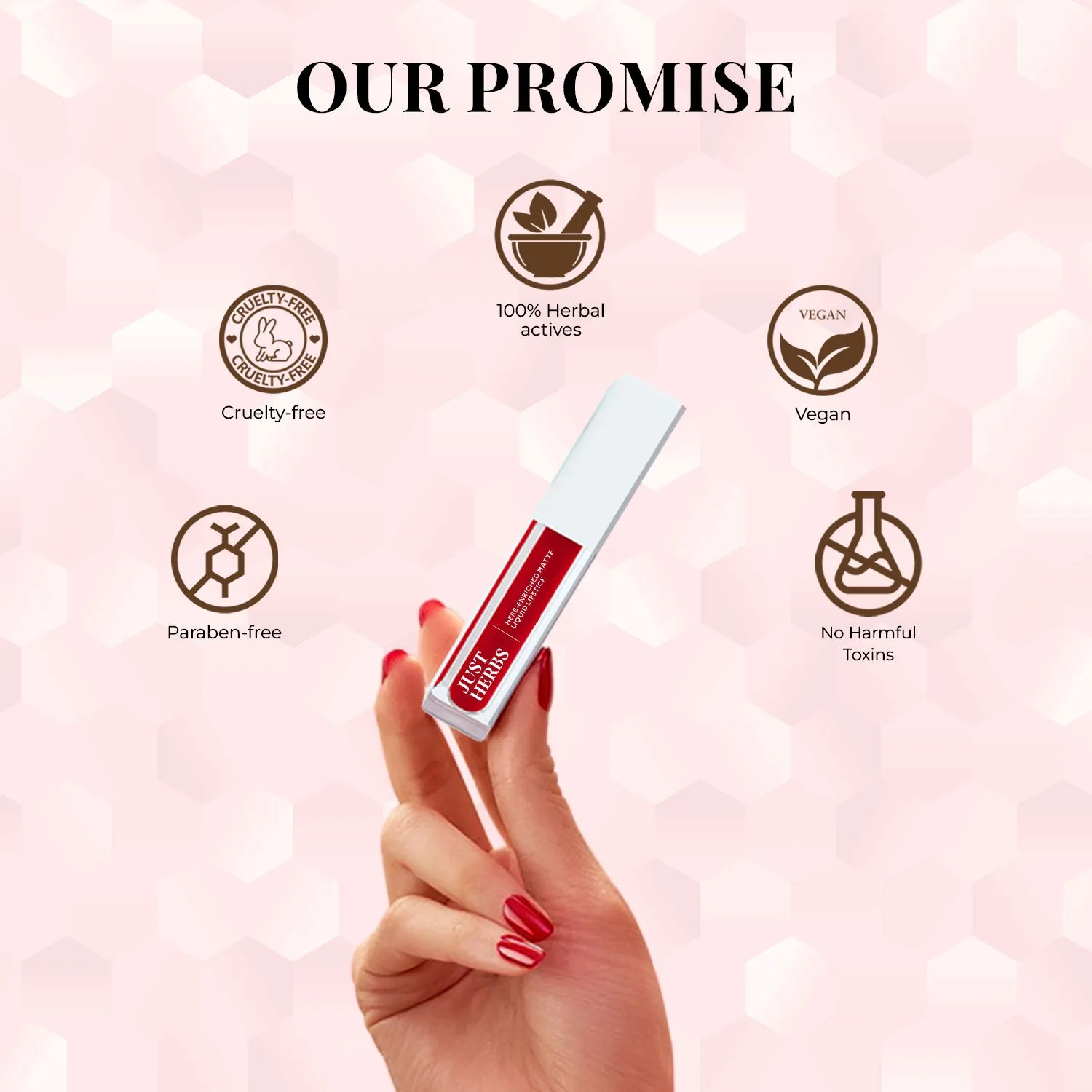 Nudes And Browns: Full-Size Herb Enriched Matte Liquid Lipstick Kit - Set of 5
