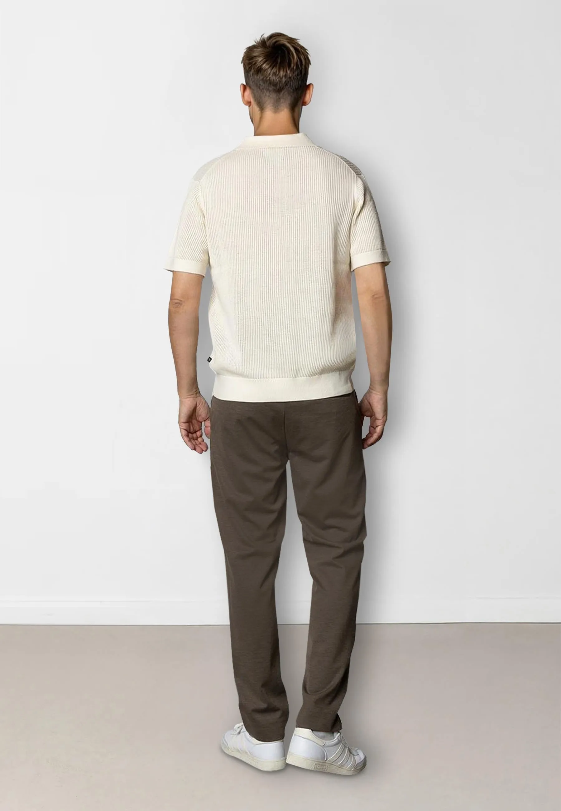 Oliver knitted polo - Ecru