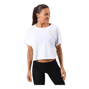Open Back Short Sleeve Tee White