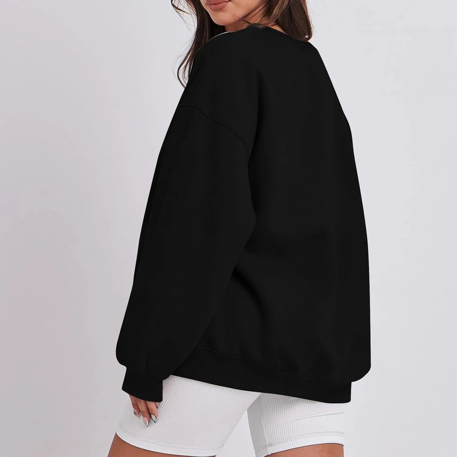 Oversized Sweatshirt for Women Y2K Crewneck Pullover Hoodie Lightweight Sweaters Fall Fashion for Women 2024