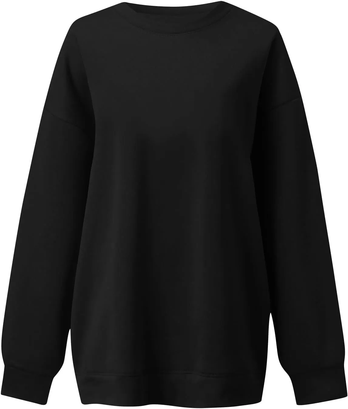 Oversized Sweatshirt for Women Y2K Crewneck Pullover Hoodie Lightweight Sweaters Fall Fashion for Women 2024