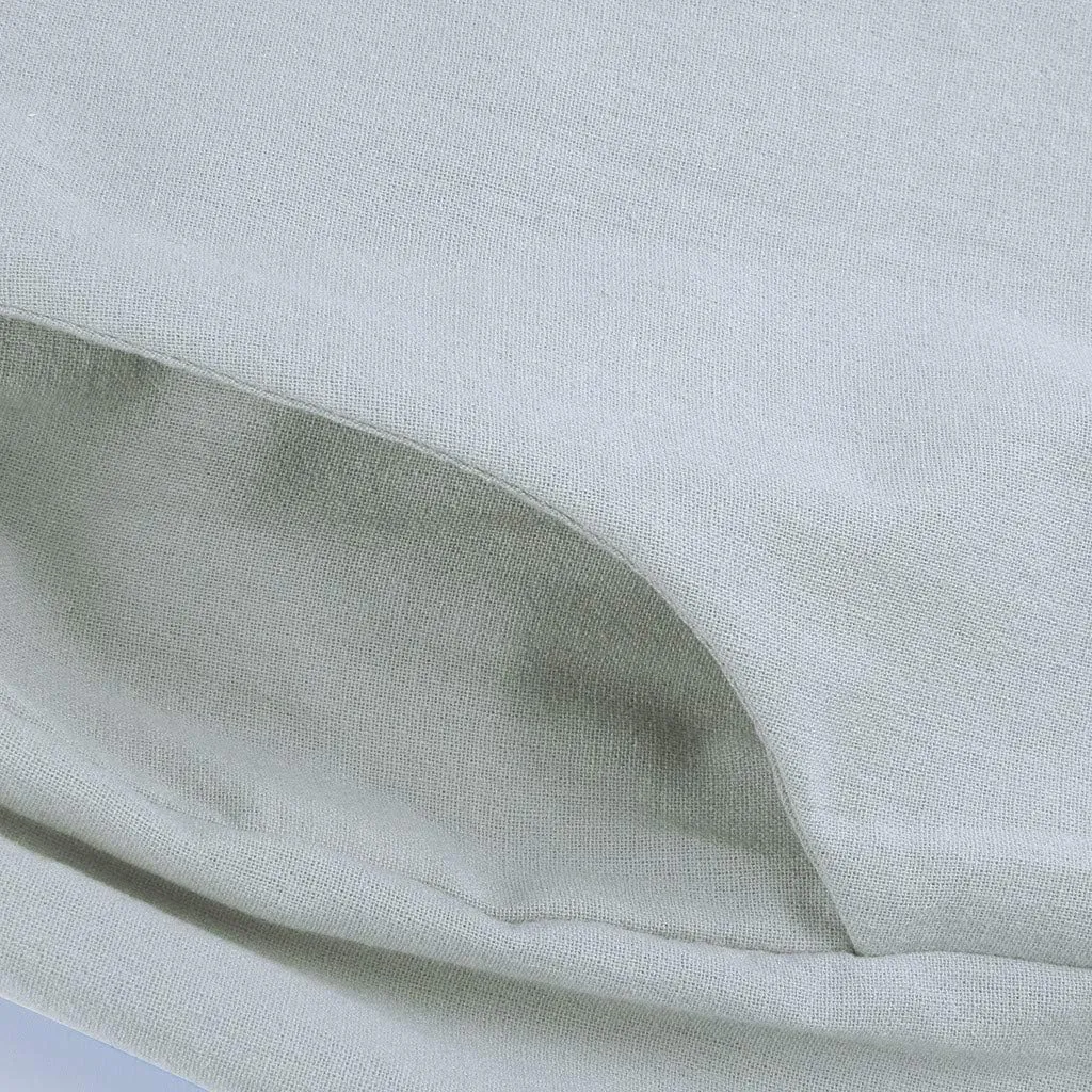 Pants For 2024 Fashion Trendy Women High Waisted Cotton Linen Summer Trouser Elastic Waist Boho Lounge Sweatpants