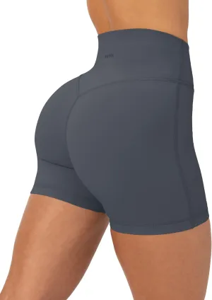PAVOI ACTIVE Buttery Soft Yoga Workout Shorts for Women - High Waisted Butt Sculpting 4" & 6" Gym Biker Shorts - FlexFlow