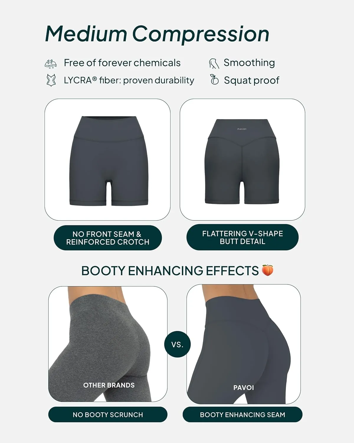 PAVOI ACTIVE Buttery Soft Yoga Workout Shorts for Women - High Waisted Butt Sculpting 4" & 6" Gym Biker Shorts - FlexFlow