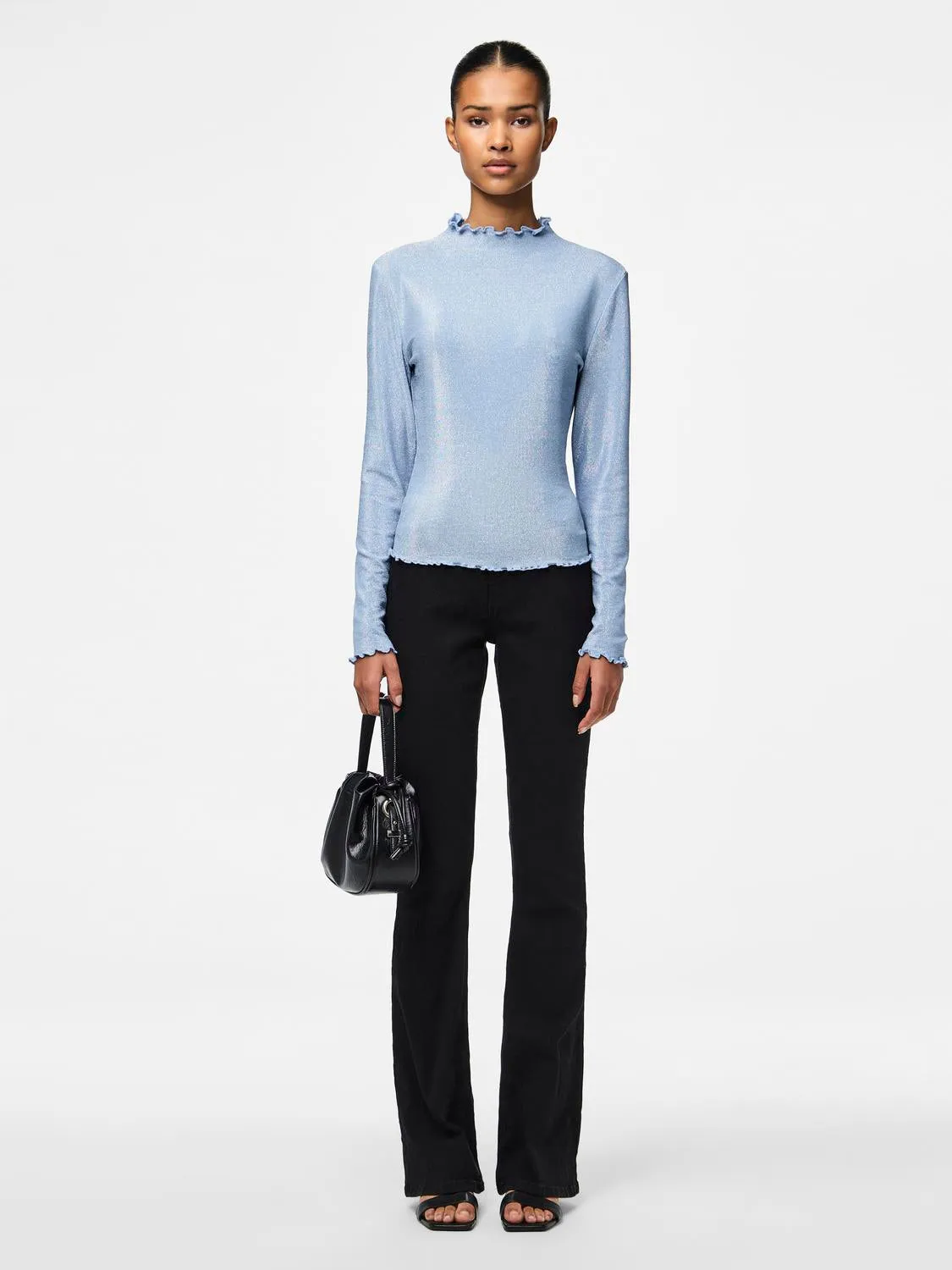 PCSANDRA Top - Soft Chambray