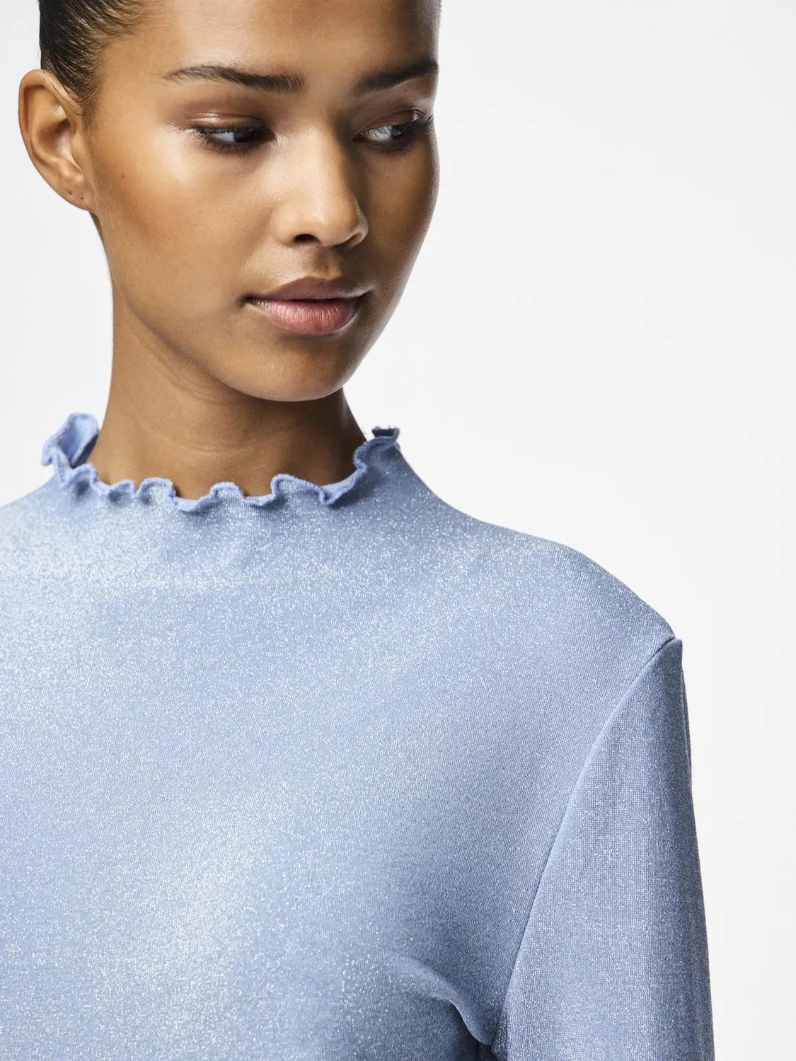 PCSANDRA Top - Soft Chambray