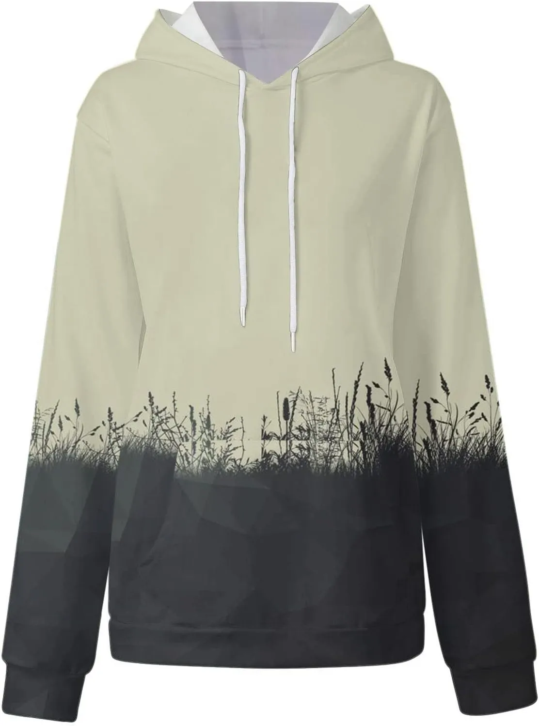 PETYCZEN Hoodies for Women Fall Fashion Long Sleeve Oversized Hoodie Lightweight Drawstring Sweatshirt Casual Pullover Tops