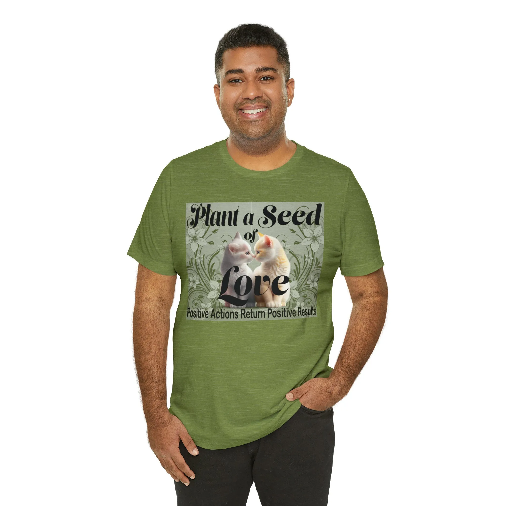 Plant a Seed of Love Etsy T- Shirt | Green Trees designs funny graphics summer beach tees Plants T-shirt