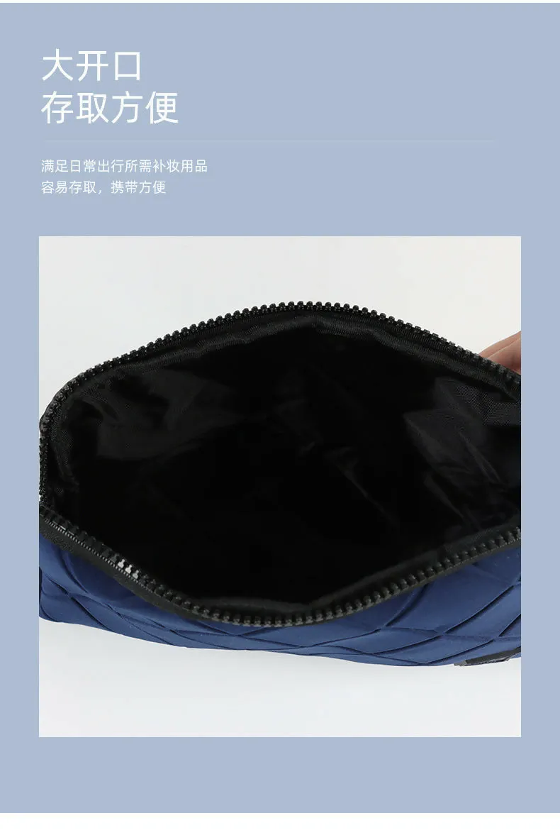 Portable Makeup Organizer Bag Blue
