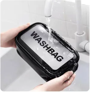 Portable Makeup Organizer Bag WASHBAG-Black Large