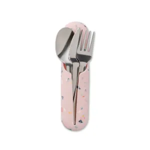 Porter: Stainless Steel Utensil Set Terrazzo Blush