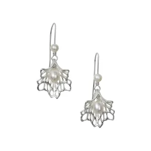 Pretty Petals & Pearls Drop Earrings
