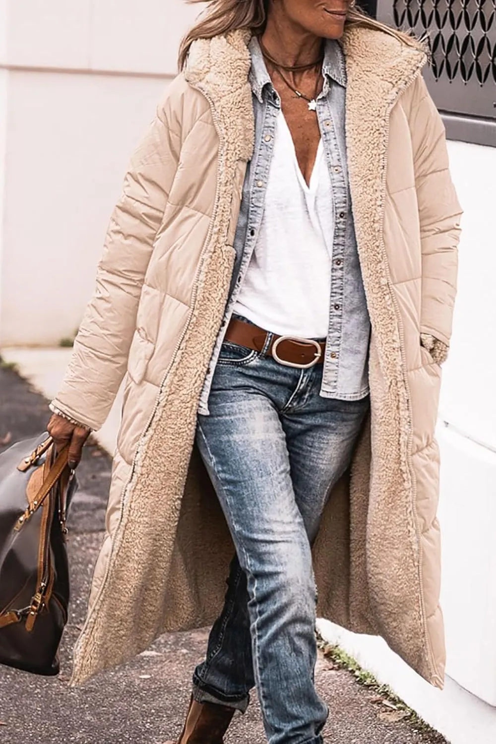 PRETTYGARDEN Women's 2025 Winter Fashion Clothes Oversized Shearling Fleece Long Coats Jackets