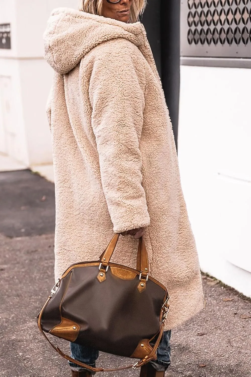 PRETTYGARDEN Women's 2025 Winter Fashion Clothes Oversized Shearling Fleece Long Coats Jackets