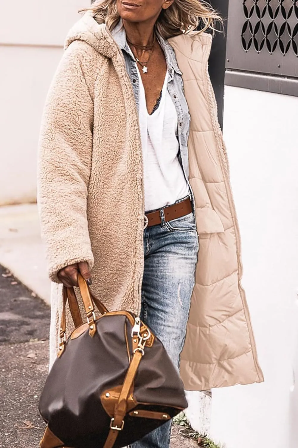 PRETTYGARDEN Women's 2025 Winter Fashion Clothes Oversized Shearling Fleece Long Coats Jackets