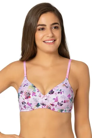 Printed Wirefree Moulded Push up Bra