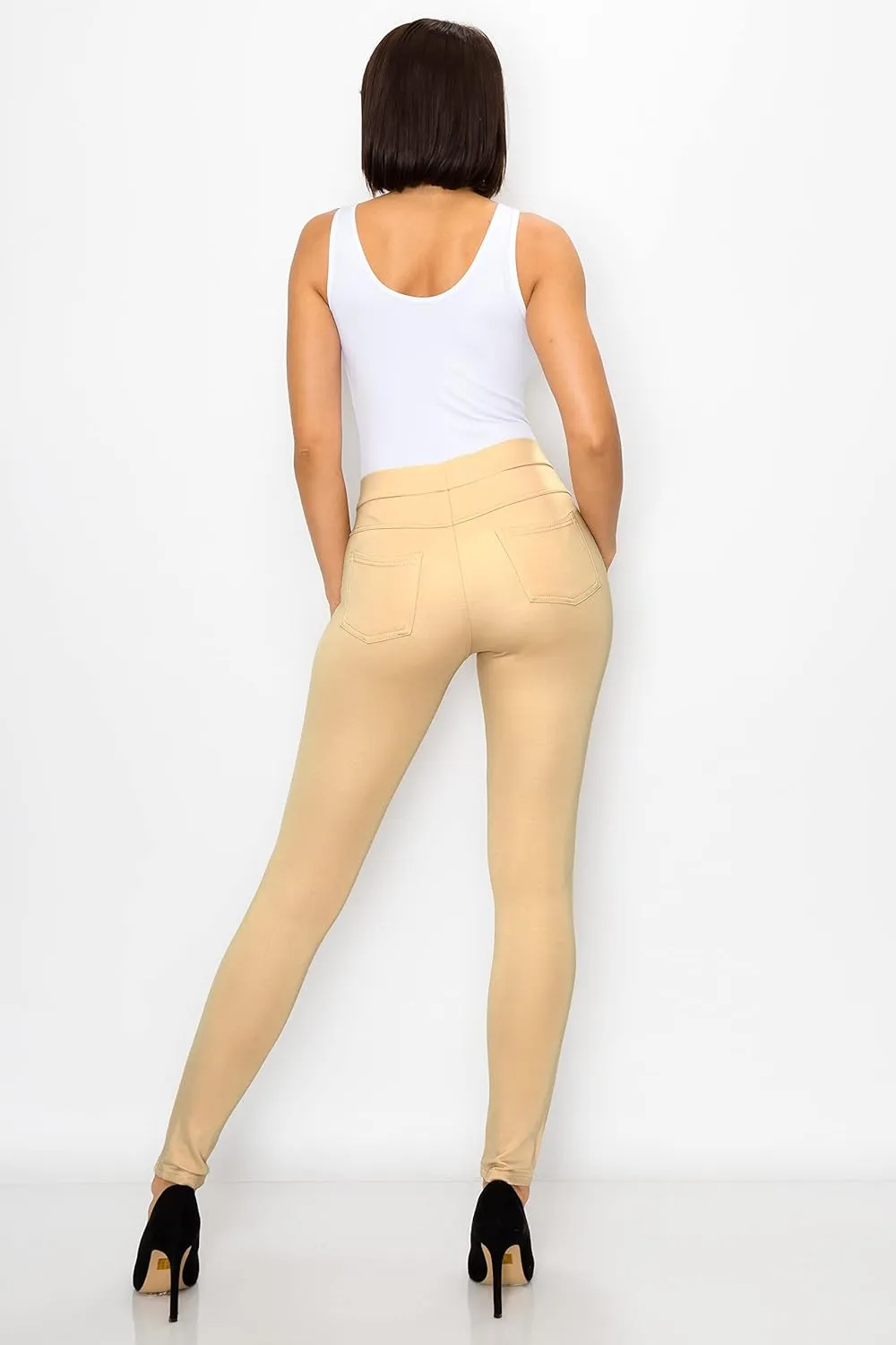 Prolific Health Women's Pull-On Ponte Pants  High Waist Slim or Flared Trousers with Tummy Control for Work or Casual Wear