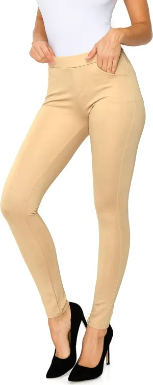 Prolific Health Women's Pull-On Ponte Pants  High Waist Slim or Flared Trousers with Tummy Control for Work or Casual Wear