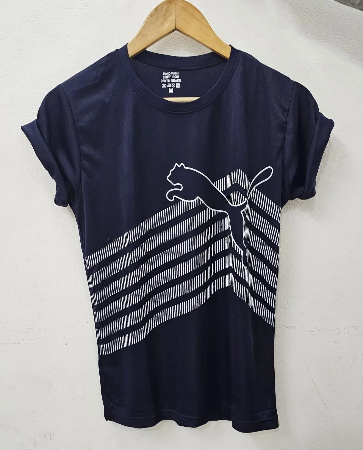 Puma Men's Half Sleeve Printed Polyester T-shirt