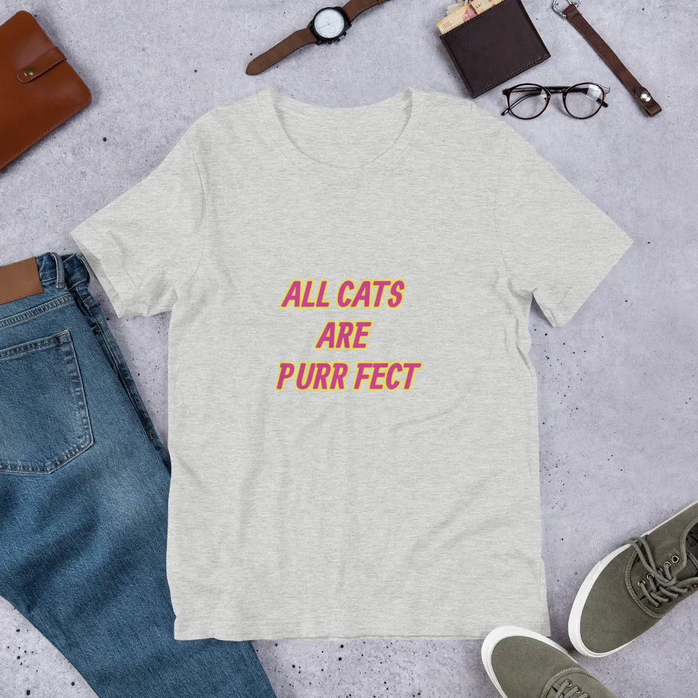 Purr Fect Cat Short-Sleeve Unisex T-Shirt