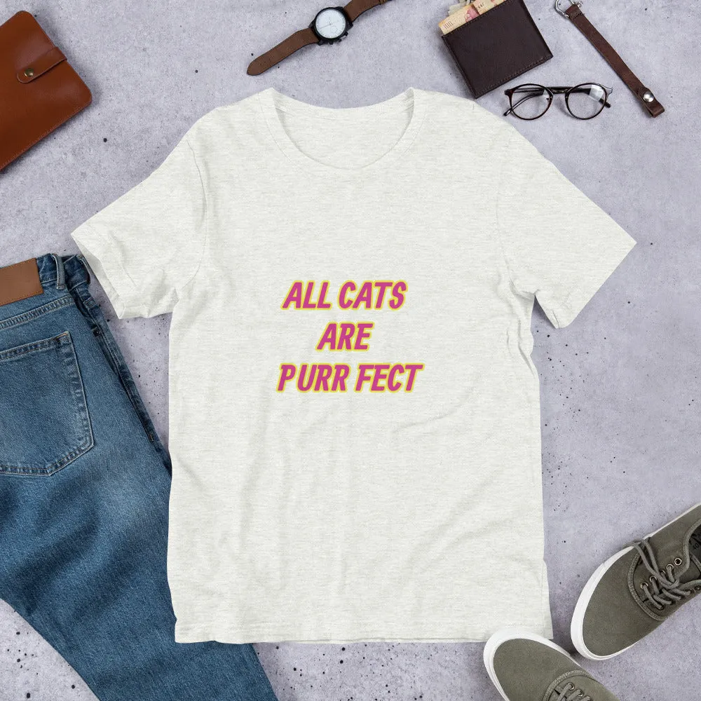 Purr Fect Cat Short-Sleeve Unisex T-Shirt
