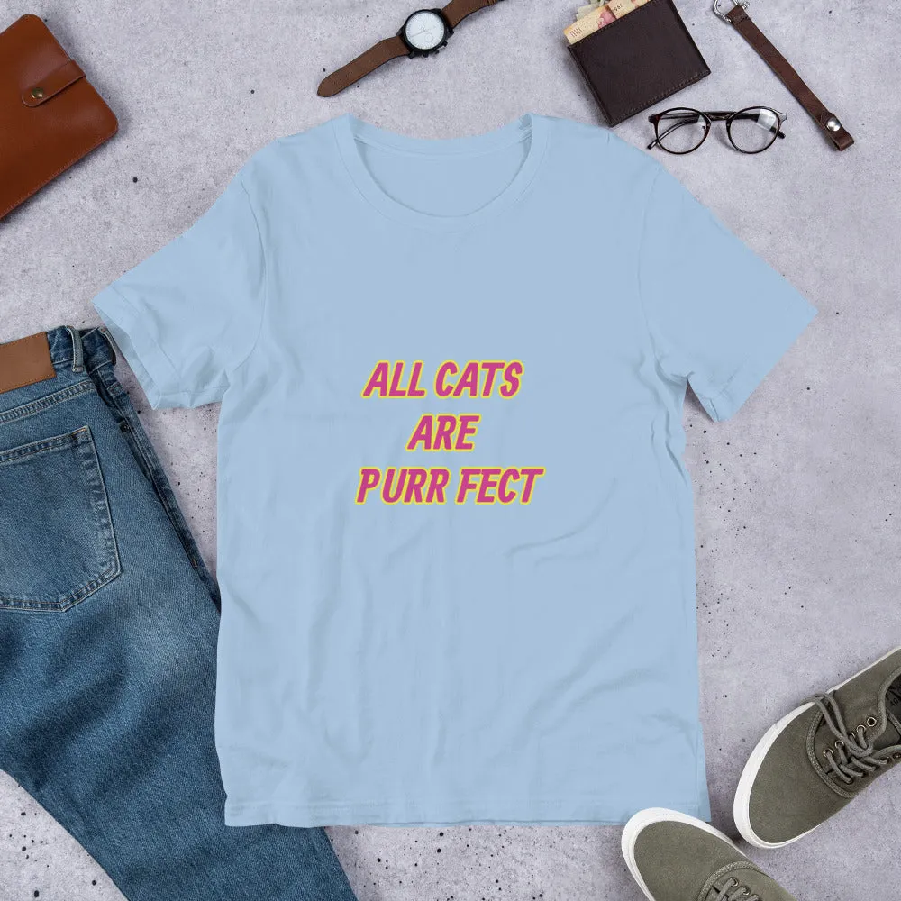 Purr Fect Cat Short-Sleeve Unisex T-Shirt