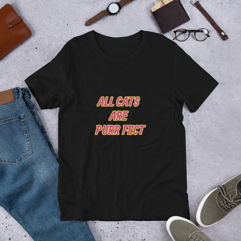 Purr Fect Cat Short-Sleeve Unisex T-Shirt