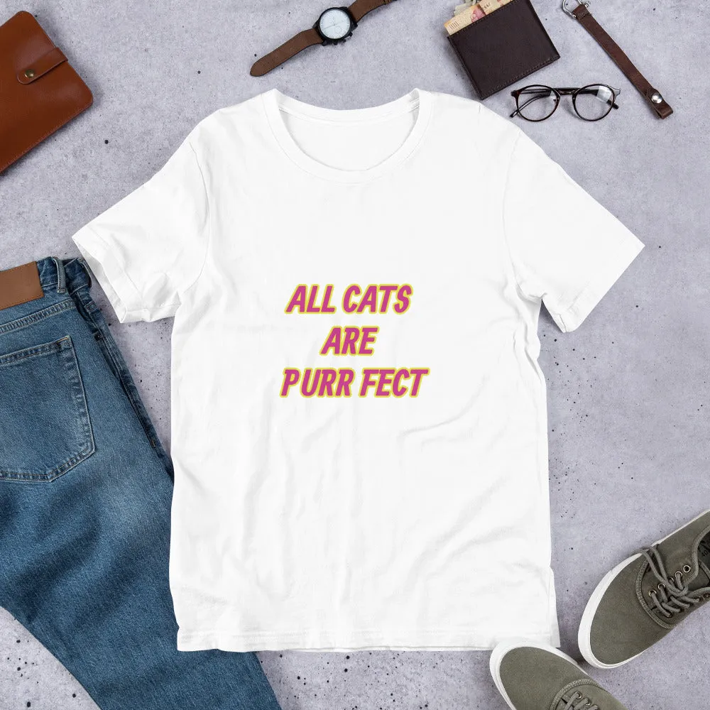 Purr Fect Cat Short-Sleeve Unisex T-Shirt