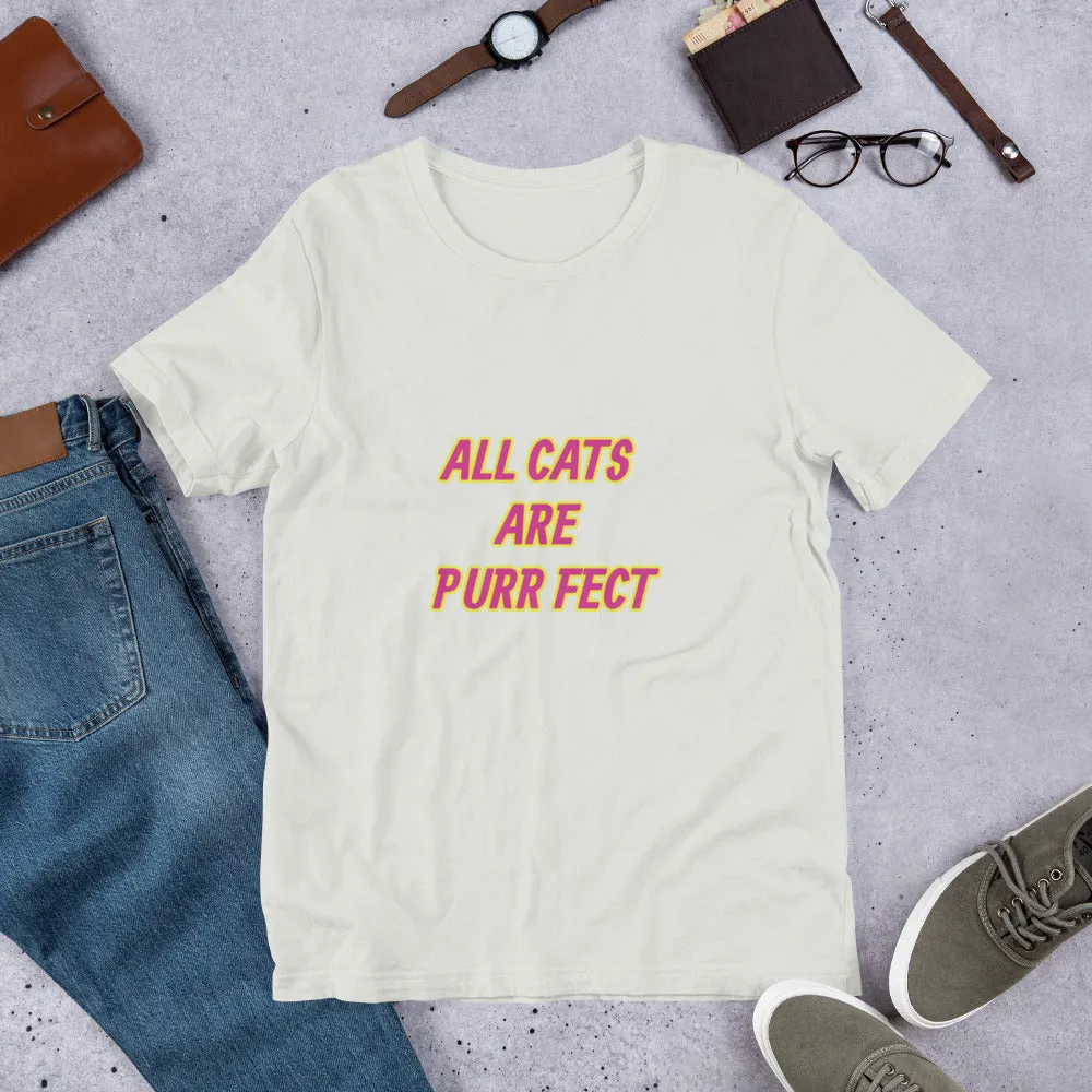 Purr Fect Cat Short-Sleeve Unisex T-Shirt