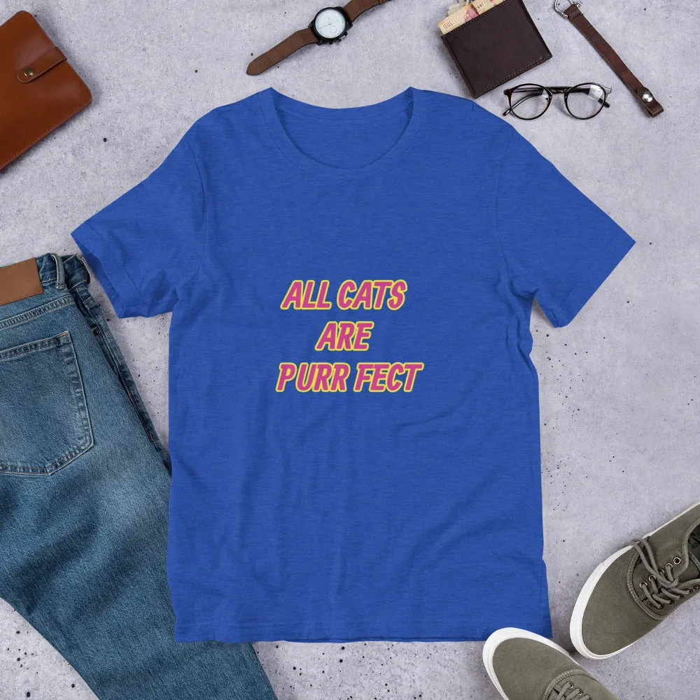 Purr Fect Cat Short-Sleeve Unisex T-Shirt