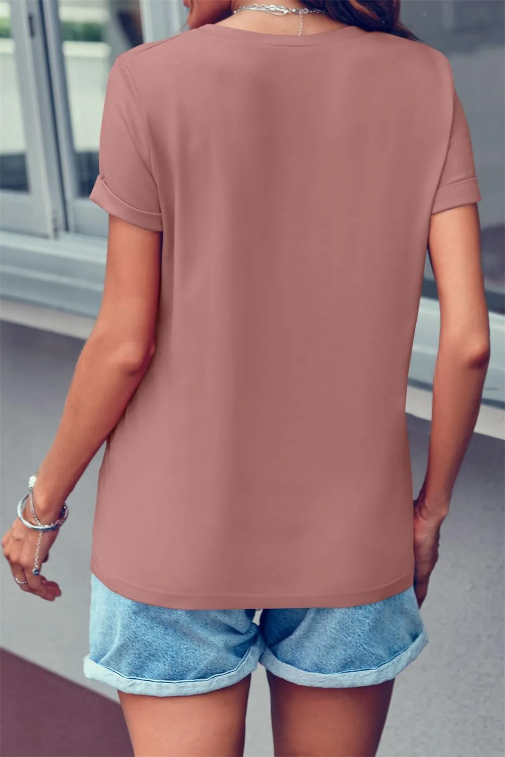 Qianxitang Women's Tops Cute Graphic Print Summer Causal Cotton Round Neck Short Sleeve Blouses T Shirt
