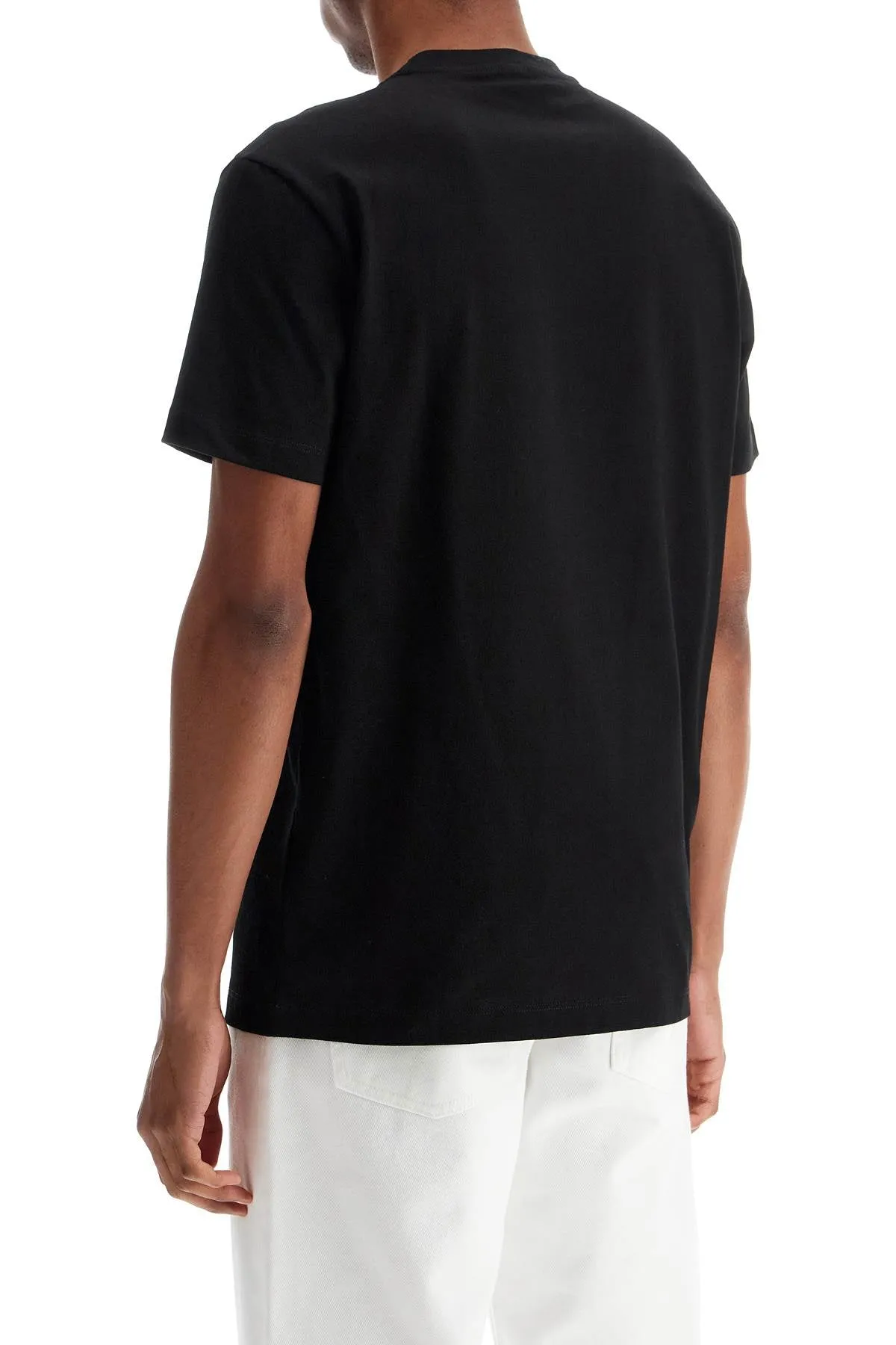 "medusa gallery embroidered t-shirt 1013944 1A13432 BLACK