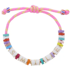"SMILE" Bead Bracelet