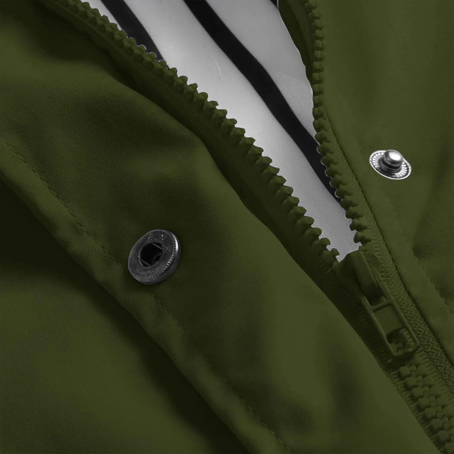 Rain Jacket Women,2024 Trendy Lightweight Zip Up Button Hooded Waterproof Windbreaker For Hiking Outdoor Travel
