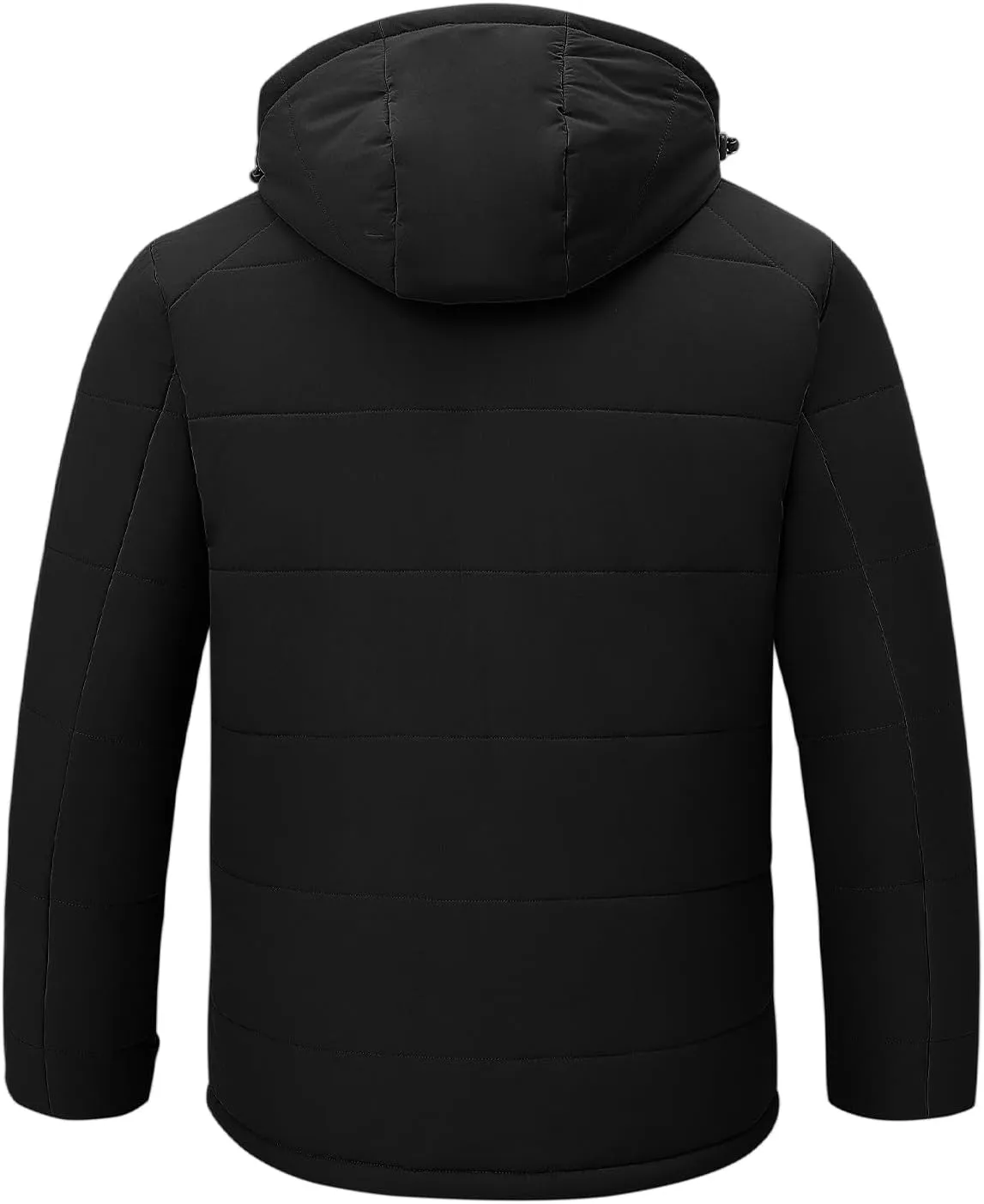 Rdruko Men's Winter Coats Water Resistant Fleece Insulated Warm Windproof Thicken Hooded Jacket