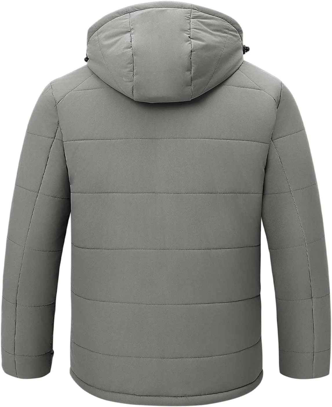Rdruko Men's Winter Coats Water Resistant Fleece Insulated Warm Windproof Thicken Hooded Jacket