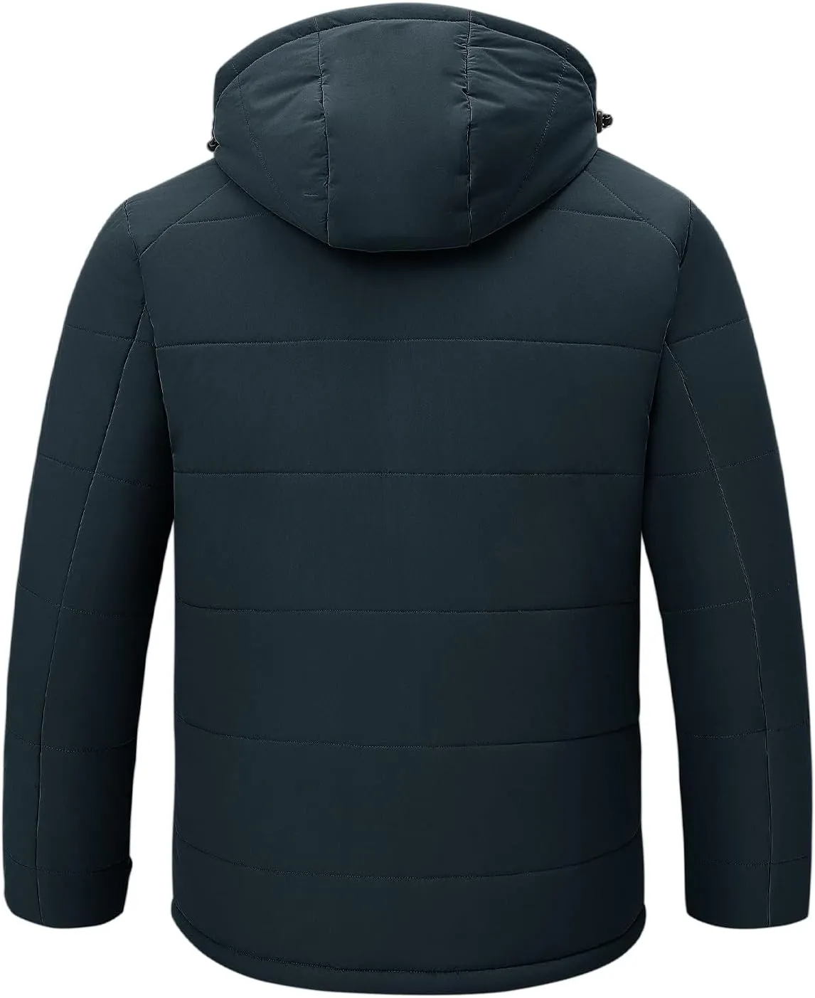 Rdruko Men's Winter Coats Water Resistant Fleece Insulated Warm Windproof Thicken Hooded Jacket