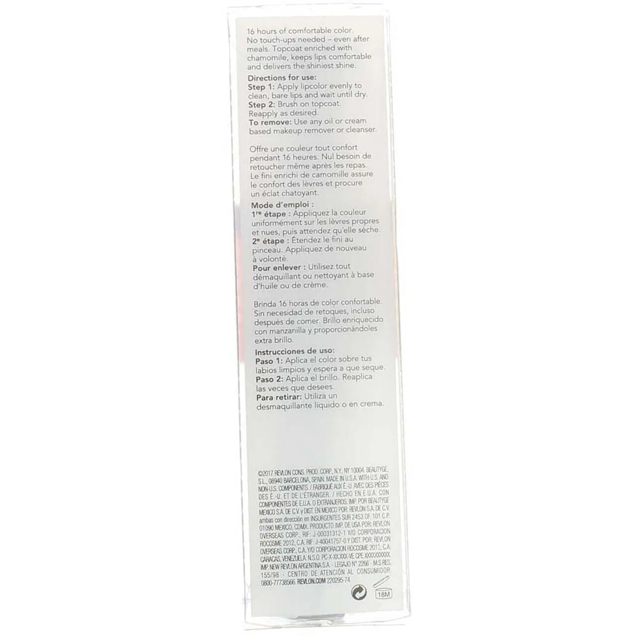 Revlon Liquid Lipstick with Clear Lip Gloss,