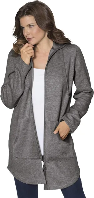 Roaman's Women's Plus Size Fleece Zip Hoodie Sweatshirt