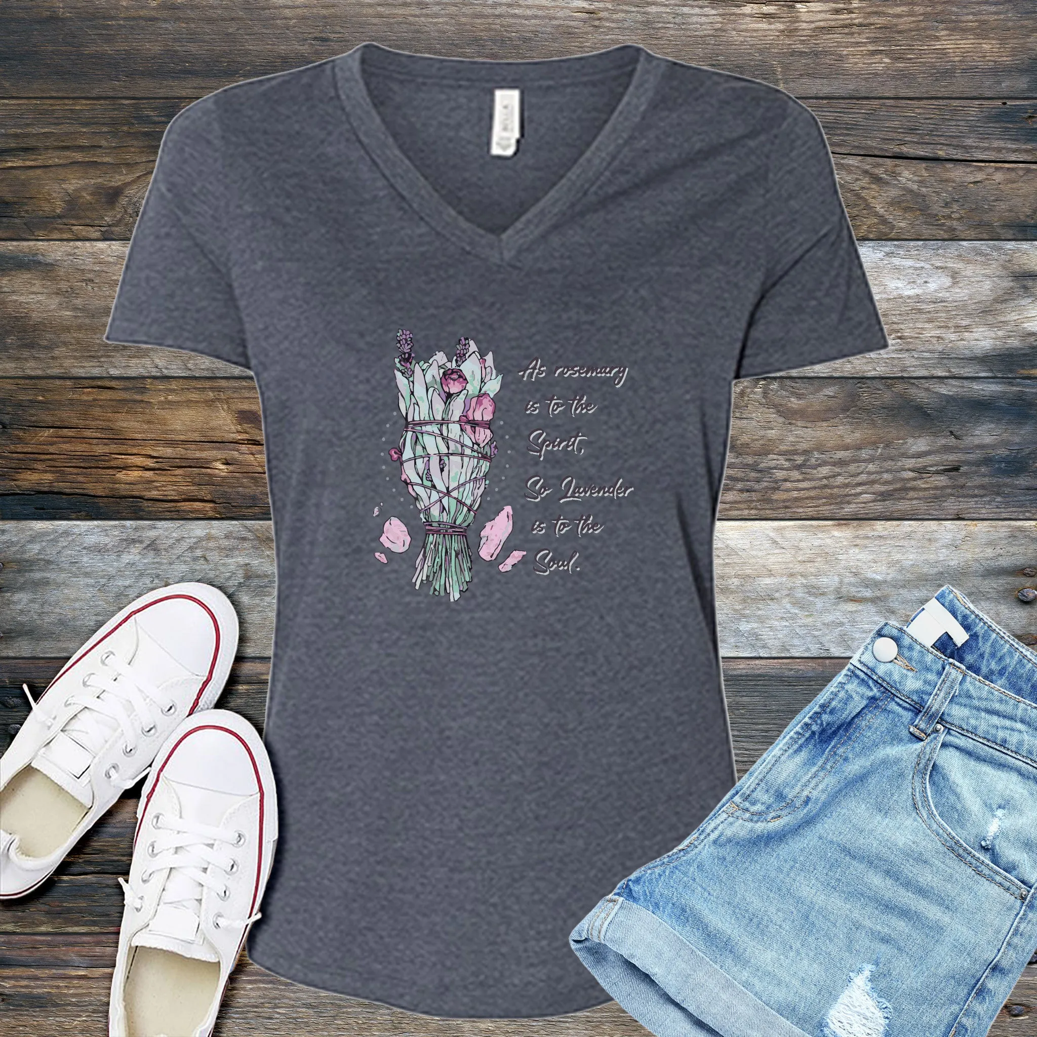 Rosemary Lavender Spirit and Soul V-Neck