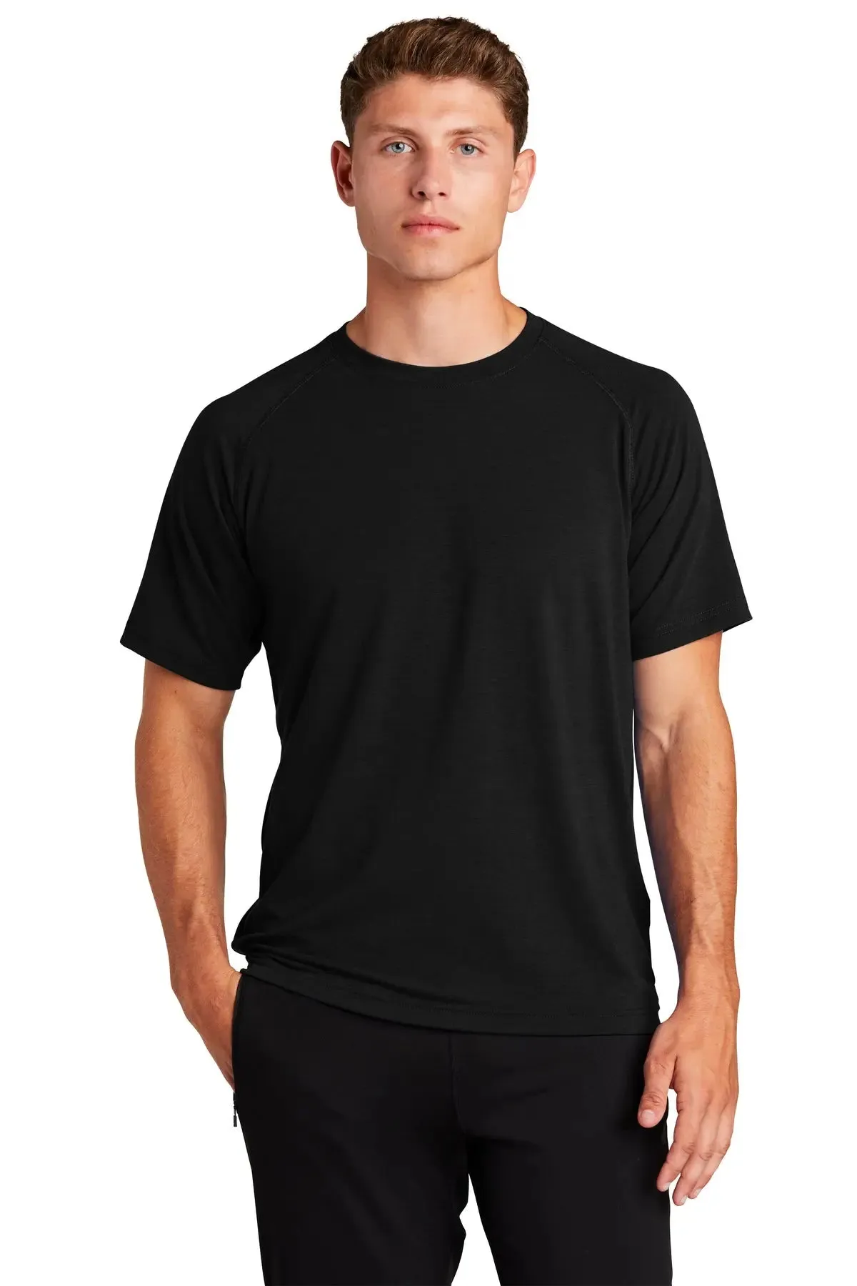 San Mar Men's Ultimate Performance Crew – Moisture-Wicking & Stretchable Comfort